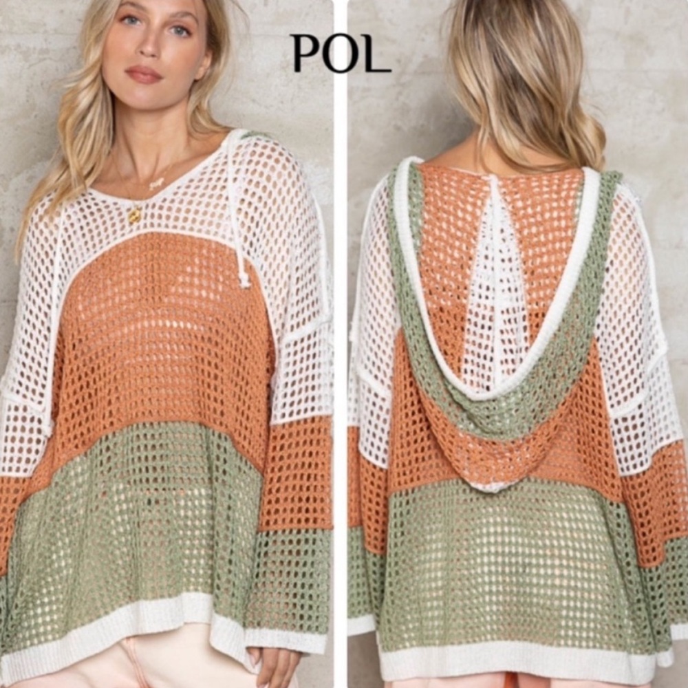 POL Relaxed Fit Hoodie Sweater Great for Layering Oversized New Boutique